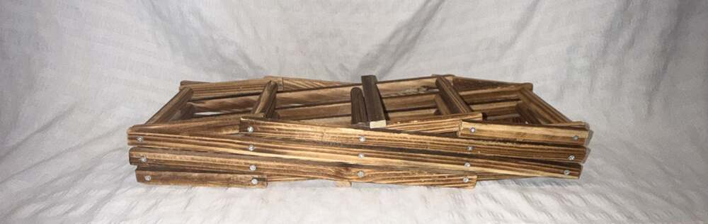 Ferfil Wine Rack, Wood Storage Racks Countertop, 10 Bottle Wooden Brown - Picture 4 of 5
